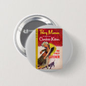 Fall des Buchdecks "Careless Kitten" Button (Vorne & Hinten)