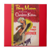 Fall des Buchdecks "Careless Kitten" Fliese (Vorderseite)