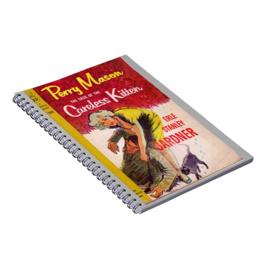 Fall des Buchdecks "Careless Kitten" Notizblock (Rechte Seite)