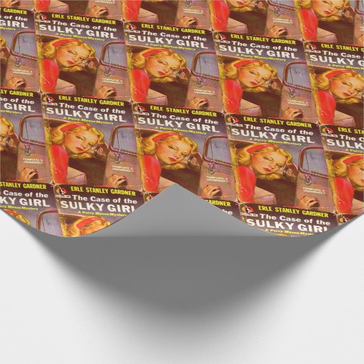 Fall des Buchdecks der Sulky-Girl Geschenkpapier (Ecke)