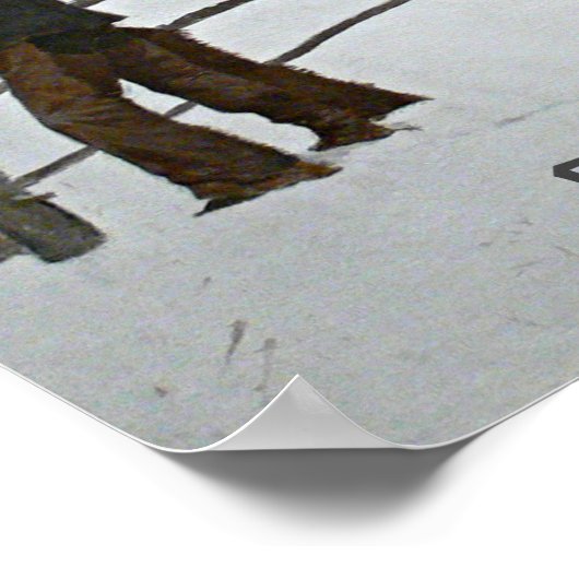 "Fall des Cowboy" von Frederic Remington Poster (Ecke)