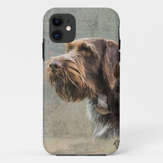 Fall des deutschen Drahthaars Pointer Case-Mate iP iPhone Hülle (Rückseite)