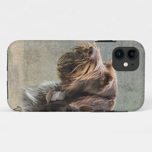 Fall des deutschen Drahthaars Pointer Case-Mate iP iPhone Hülle (Rückseite (Horizontal))