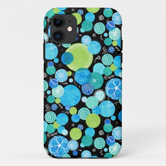 Fall des iPhone 5/5: Blaue Monde - Quirky-Muster Case-Mate iPhone Hülle (Rückseite)