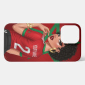 Fall des marokkanischen Fußballfans | Personalisie iPhone Hülle (Rückseite (Horizontal))
