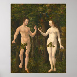 Fall des Menschen - Albrecht Altdorfer Kunstgedich Poster