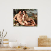 Fall des Menschen - Hendrick Goltzius Kunstgedicht Poster (Küche)