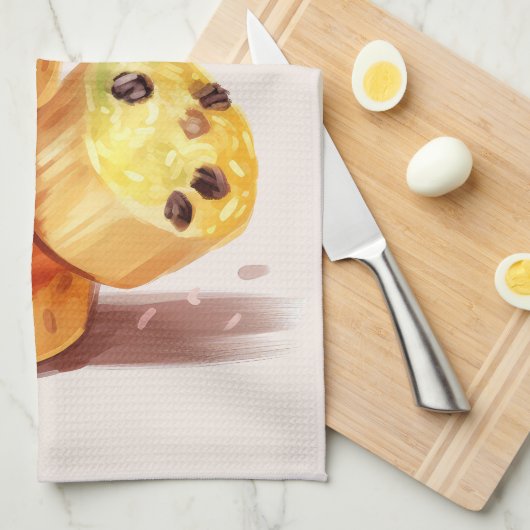 Fall des Muffin Tower Geschirrtuch (Viertel Falte)