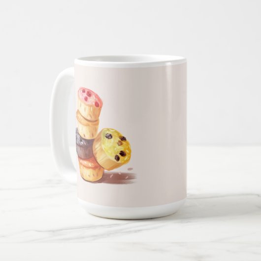 Fall des Muffin Tower Kaffeetasse (Vorderseite Links)