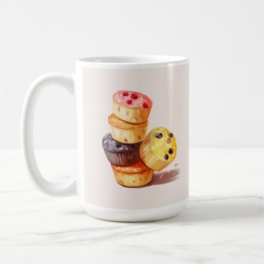 Fall des Muffin Tower Kaffeetasse (Links)