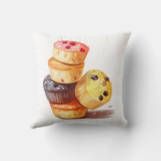 Fall des Muffin Tower Kissen (Rückseite)