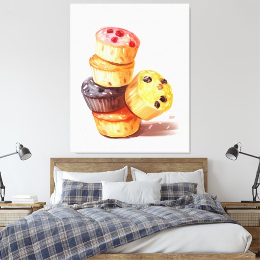 Fall des Muffin Tower Leinwanddruck (Insitu (Schlafzimmer))