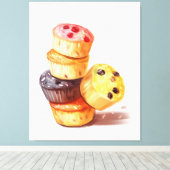 Fall des Muffin Tower Leinwanddruck (Insitu (Holzboden))