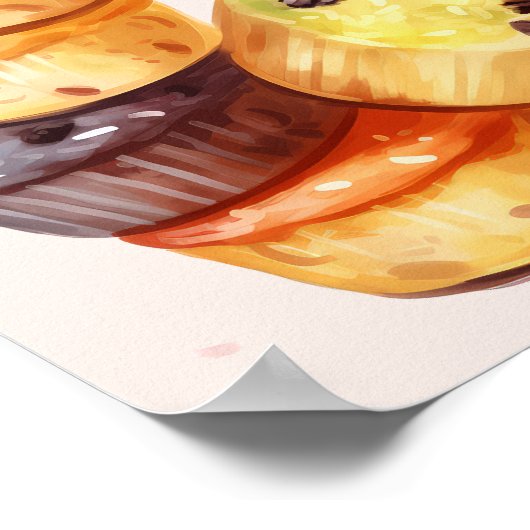 Fall des Muffin Tower Poster (Ecke)