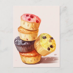 Fall des Muffin Tower Postkarte