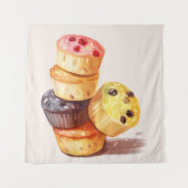 Fall des Muffin Tower Wandteppich (Vorderseite)
