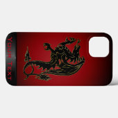 Fall des traditionellen Gradient Dragon Case-Mate  iPhone Hülle (Rückseite (Horizontal))