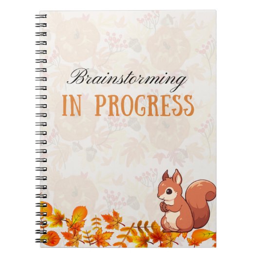 Fall Design Brainstorming im Progress-Notebook Notizblock (Vorderseite)