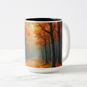 Fall-Design-Tasse Zweifarbige Tasse (VorderseiteRechts)