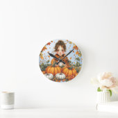 Fall Design Wall Clock Runde Wanduhr (Zuhause)