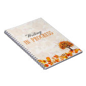 Fall Design Writing in Progress Notebook Notizblock (Rechte Seite)