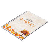 Fall Design Writing in Progress Notebook Notizblock (Linke Seite)