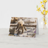 Fall dort im Baby! Karte (Gelbe Blume)