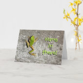 Fall dort in der Frosch-Karte Karte (Gelbe Blume)