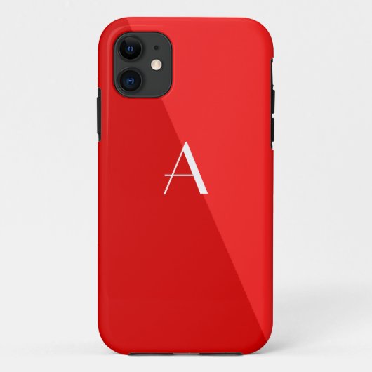 Fall "Double Red Monogram iPhone 5" Case-Mate iPhone Hülle (Rückseite)