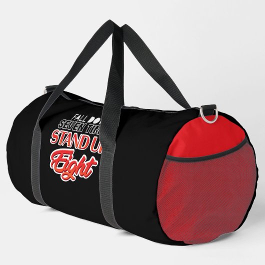 Fall Down Seven Stand Up Eight Duffle Bag (Rechte Ecke)