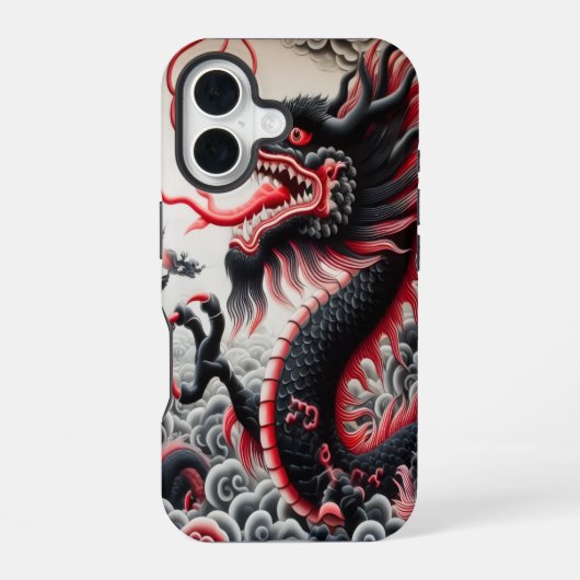 Fall Dragon iPhone 16 Hülle (Rückseite)