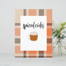 Fall Drink Table Poster