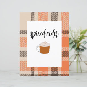 Fall Drink Table Poster