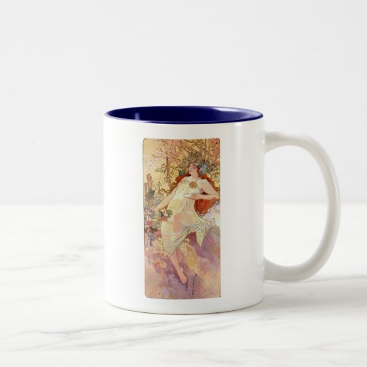 Fall durch Mucha Zweifarbige Tasse (Rechts)