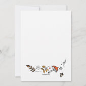 Fall-Duschen-Element-Einladung Einladung (Rückseite)