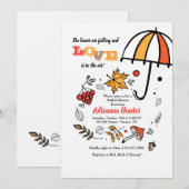 Fall-Duschen-Element-Einladung Einladung (Vorne/Hinten)