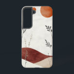 Fall "Earth & Air Harmony" Samsung Galaxy Hülle<br><div class="desc">Ein ruhiges,  minimalistisches Design mit fließenden Hügeln und einer weichen roten Sonne - perfekt für diejenigen,  die gezeichnet,  Harmonie und Balance.</div>
