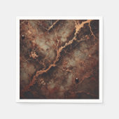 Fall Earthy Brown Marmor Texture Decoupage Napkins Serviette (Vorderseite)