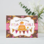 Fall-Eichen-Blätter-GoldGlitzer-Kürbise danken Dankeskarte (Stehend Vorderseite)