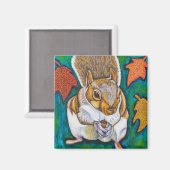 Fall Eichhörnchen Magnet (Vorderseite/Rückseite)