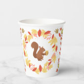 Fall Eichhörnchen mit Nut Pappbecher (Vorderseite)