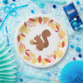 Fall Eichhörnchen mit Nut Pappteller (Party)