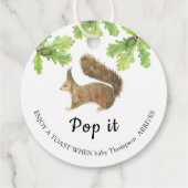 Fall Eichhörnchen - Pop! Wenn sie Pop Geschenkanhänger (Rückseite)