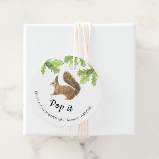 Fall Eichhörnchen - Pop! Wenn sie Pop Geschenkanhänger (Beispiel)