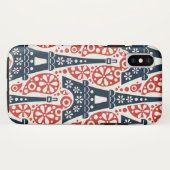 Fall Eiffel Tower Case-Mate Tough iPhone X Hülle (Rückseite (Horizontal))