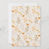 Fall ein kleines Pumpkin Baby Duwer Gender Neutral Einladung (Rückseite)