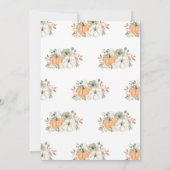 Fall eine kleine Pumpkin Baby Dusche Einladung (Rückseite)