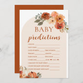 Fall eine kleine Puppen Baby Duwer Baby Vorhersage Einladung (Vorne/Hinten)