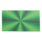 Fall einer optischen Illusion Grünkissen Kissenbezug (Rückseite)