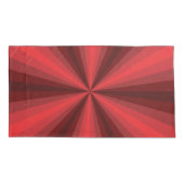 Fall einer optischen Illusion unter rotem Kissen Kissenbezug (Rückseite)